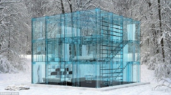 建筑师设计透明玻璃房