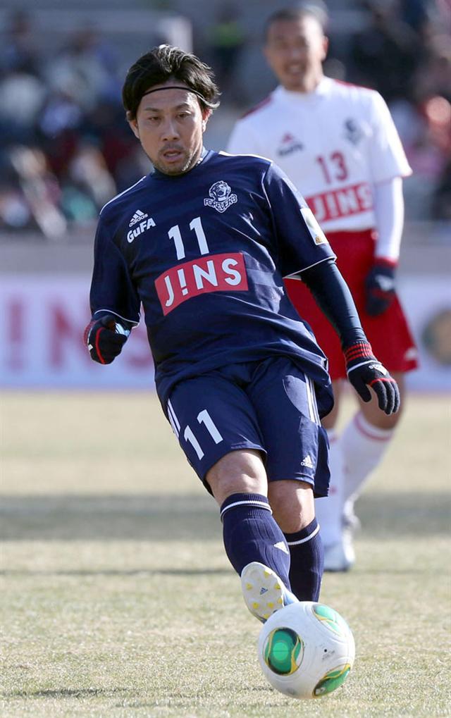 日众国脚参加松田直树追忆赛 中山雅史上演绝杀