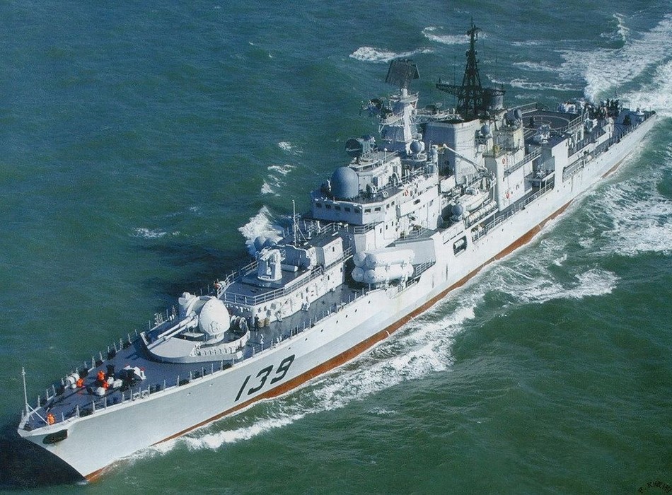 中国海军东海舰队139"宁波"号现代级驱逐舰