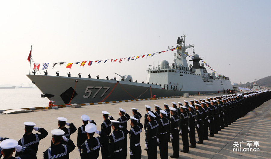 最新054a护卫舰加入东海舰队