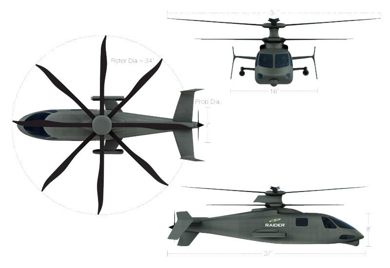 美国s-97高速直升机成功首飞