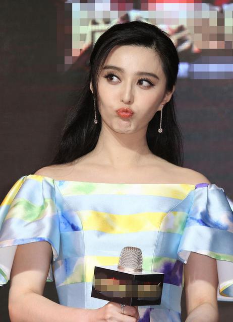范冰冰撅嘴扮嫩女星六一卖萌根本停不下来