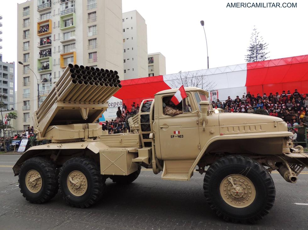 秘鲁军队目前装备的的bm21火箭炮