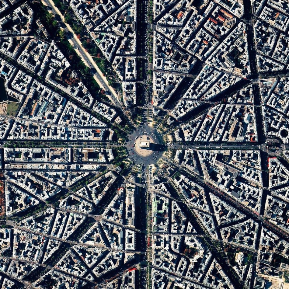 法国巴黎凯旋门.