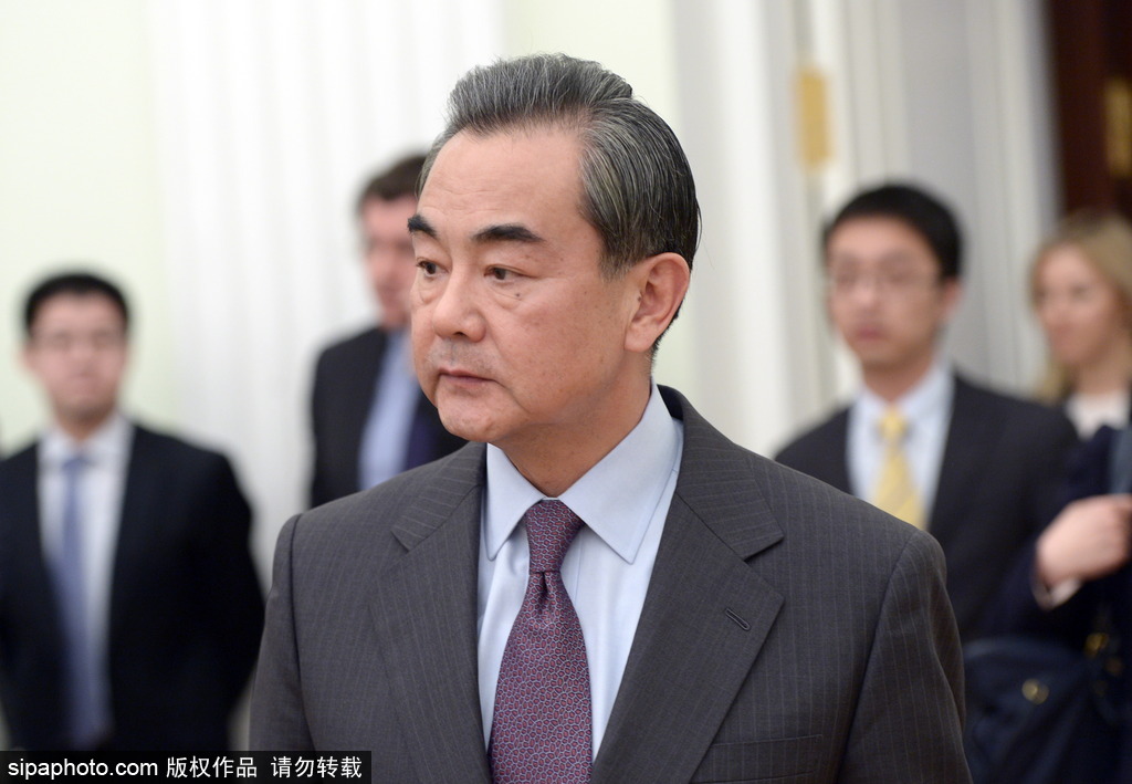 王毅到访俄罗斯 与普京总统会面