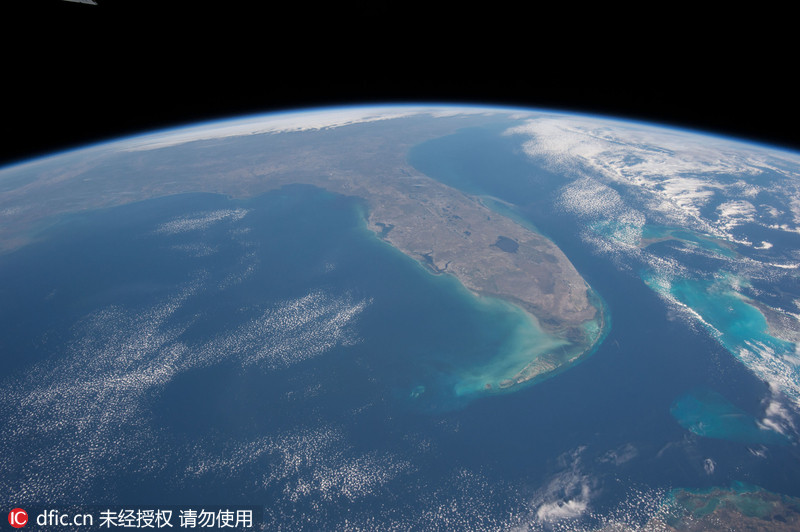 国际空间站观测地球面貌 太空视角看地球震撼美景