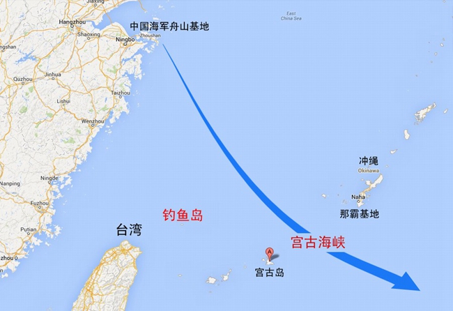 日称中国空军战机首次飞越宫古海峡