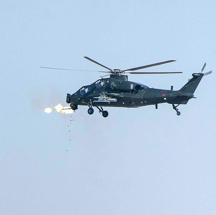 这种中国研制的最新型武装直升机号称性能可与美国"阿帕奇"直升机媲美