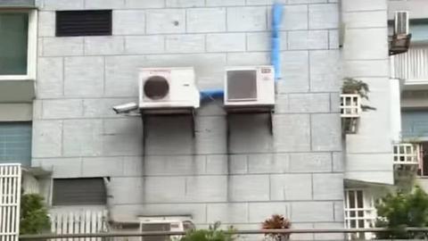 台男人提“凉气反装”抗暖化 网友乐翻：能拿诺奖！