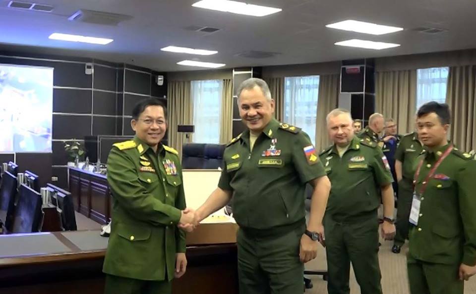 24 缅甸三军总司令赴俄参观军队2018军事论坛
