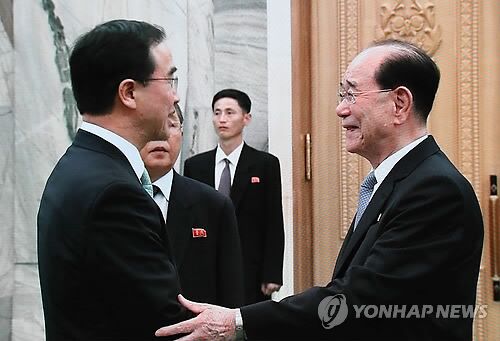 院院长李种革,平壤市人民委员会委员长车熙林,金亨稷师范大学校长等