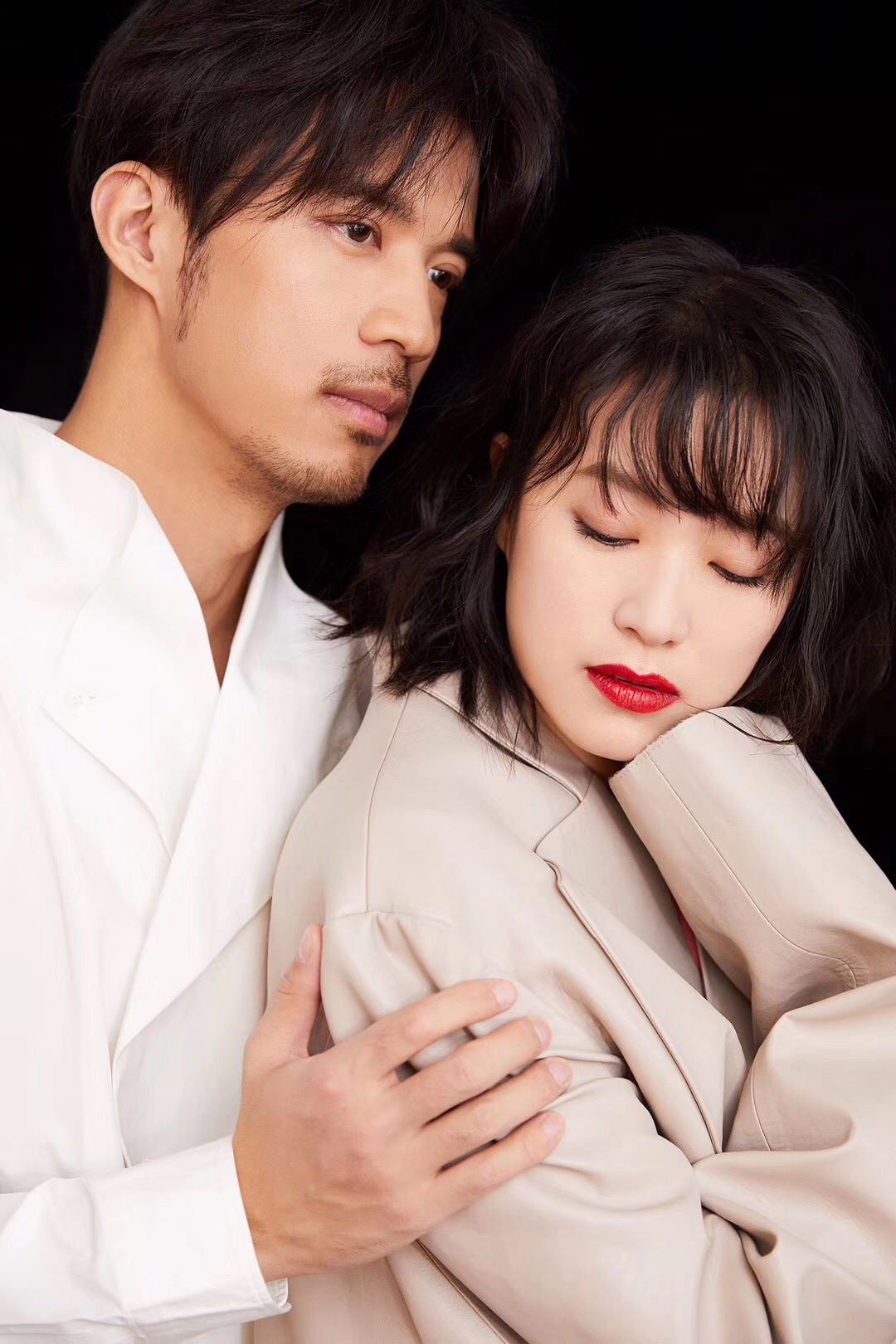 范玮黄璐甜蜜同框文艺couple邂逅美丽人生