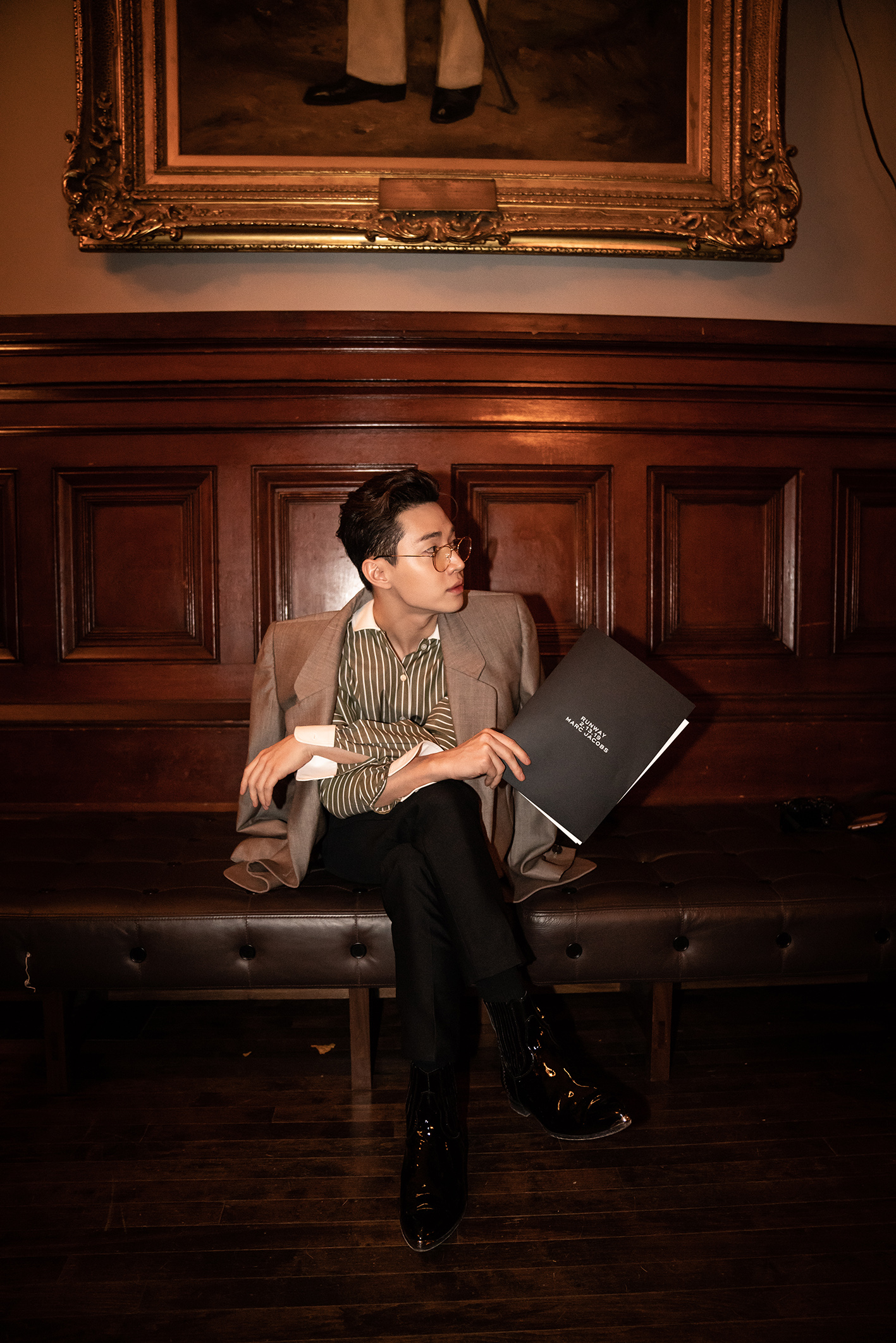 刘宪华时装周演绎vintage文化潮男质感赚足眼球