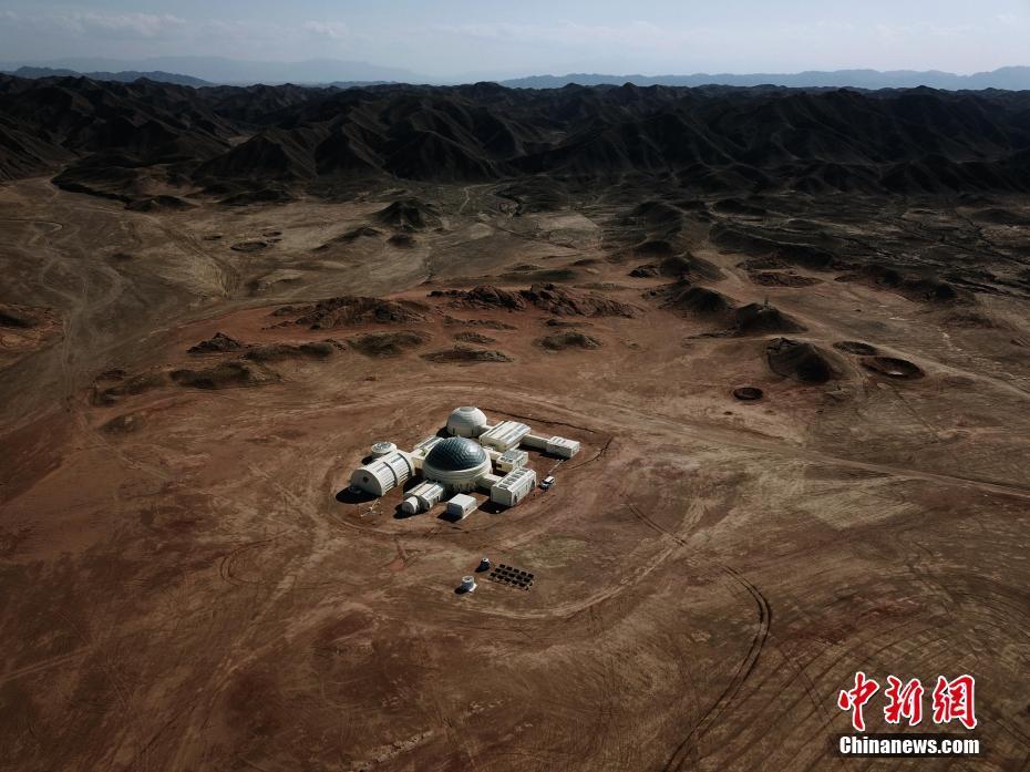 空中俯瞰甘肃金昌"火星"基地 宛如外星城堡