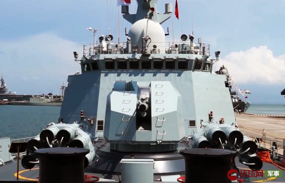 054a型护卫舰湘潭舰前甲板