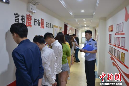 图为诈骗团伙成员.警方供图