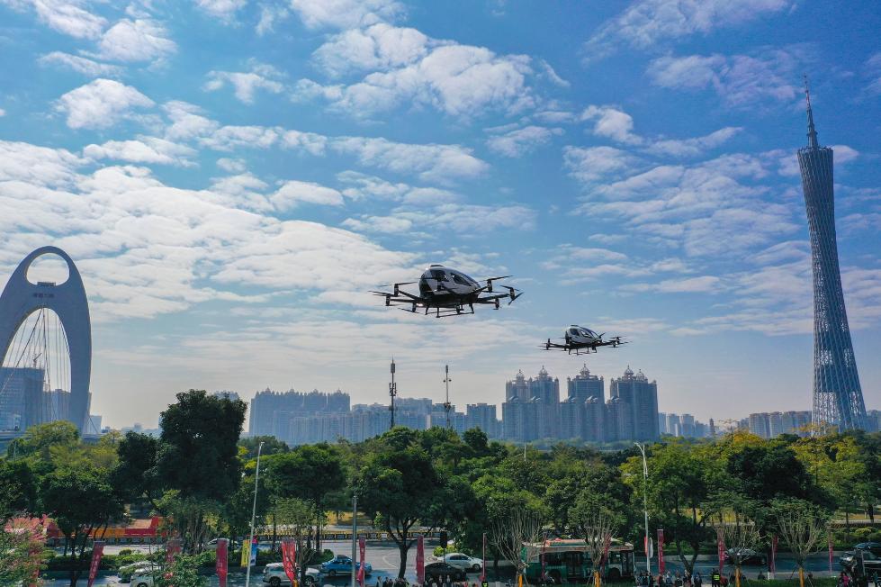 空中的士首飞！广州打造全球首个空中交通试点城市