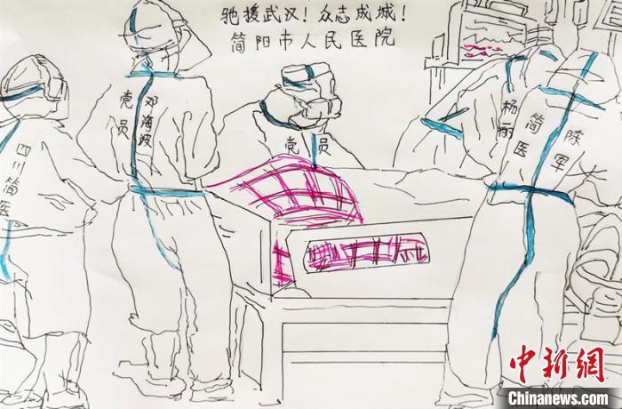 四川简阳护士绘制漫画讲述援助武昌医院ICU的感人故事