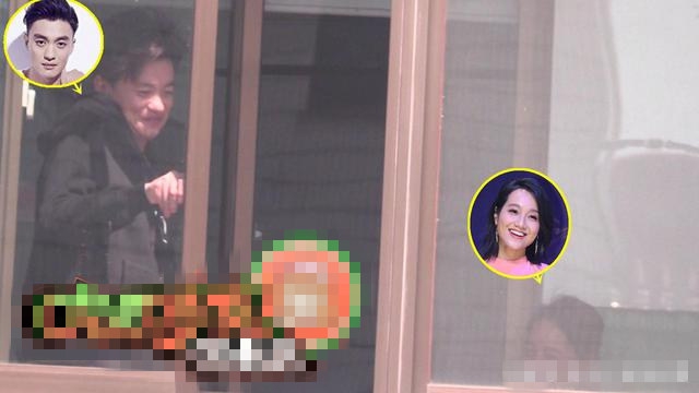 朱丹一家回乡探亲 周一围睡眼惺忪头发凌乱