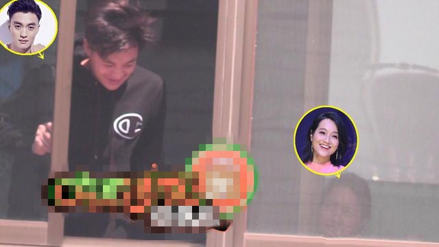 朱丹一家回乡探亲 周一围睡眼惺忪头发凌乱