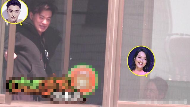 朱丹一家回乡探亲 周一围睡眼惺忪头发凌乱