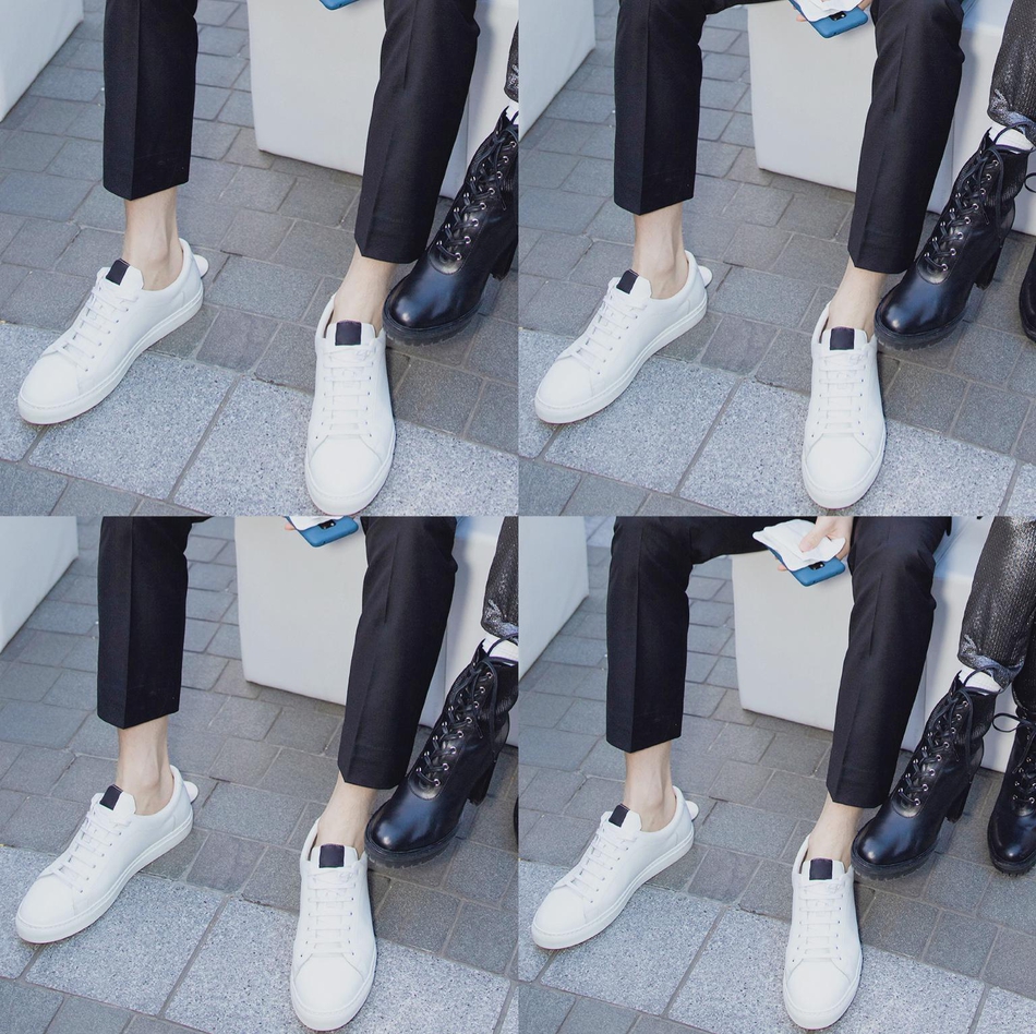 高伟光绿洲晒照大长腿抢镜 模特身材脚踝苏点十足