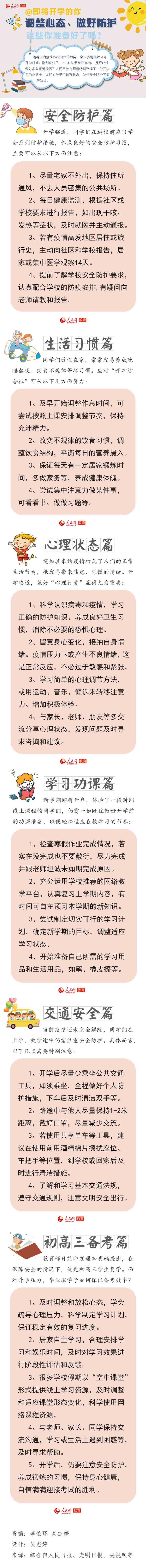 @即将开学的你 调整心态、做好防护，这些你准备好了吗？