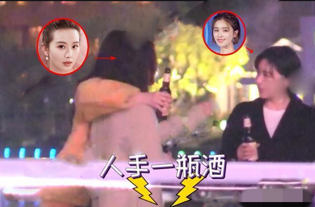 刘诗诗阚清子新戏路透曝光 姐妹相聚江边边喝边聊