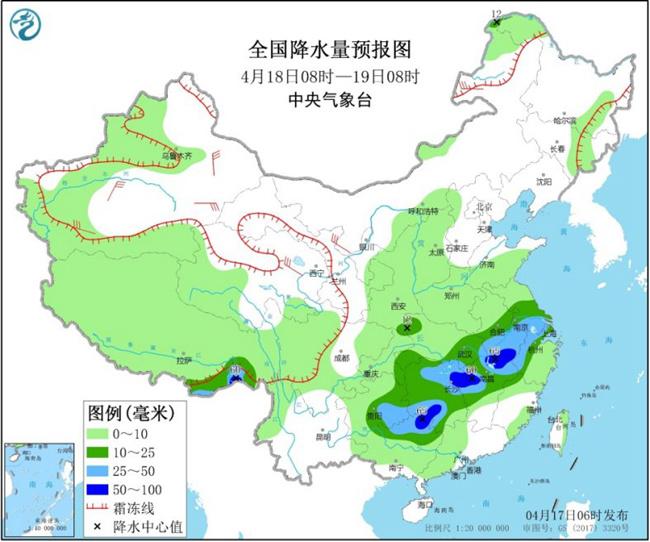 中东部大范围雨水来袭 江南江淮气温将下跌