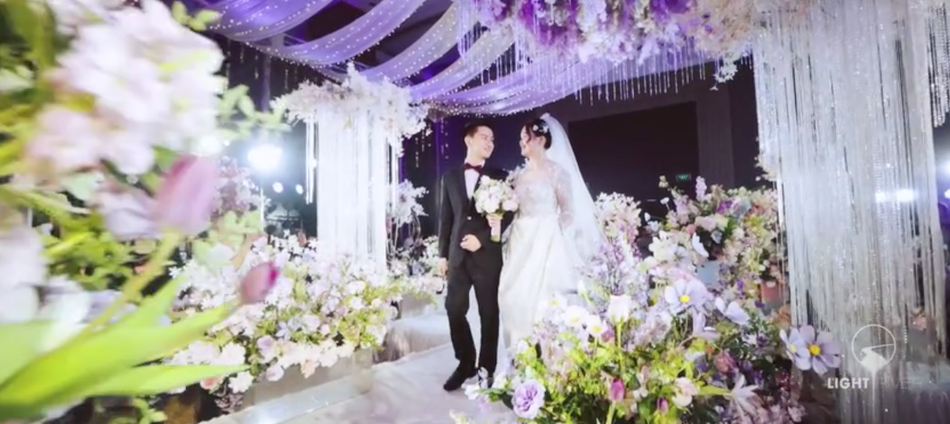 李瑞婚礼现场视频曝光 与妻子对视亲吻超甜蜜