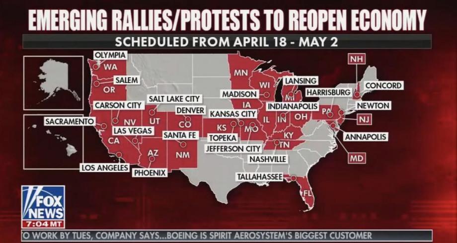 美媒拆穿多州民众抗议“居家令”真相：非主流民意,有人煽风点火