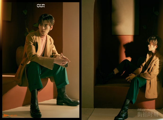 毕雯珺最新写真挑战文艺风 灯光氤氲眼神温柔深邃