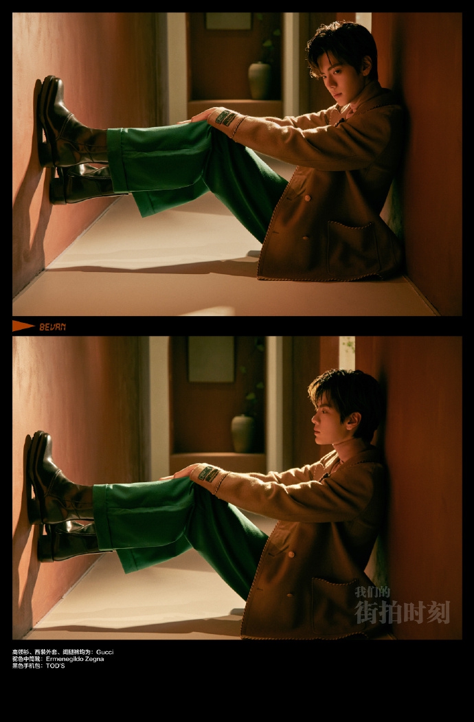 毕雯珺最新写真挑战文艺风 灯光氤氲眼神温柔深邃