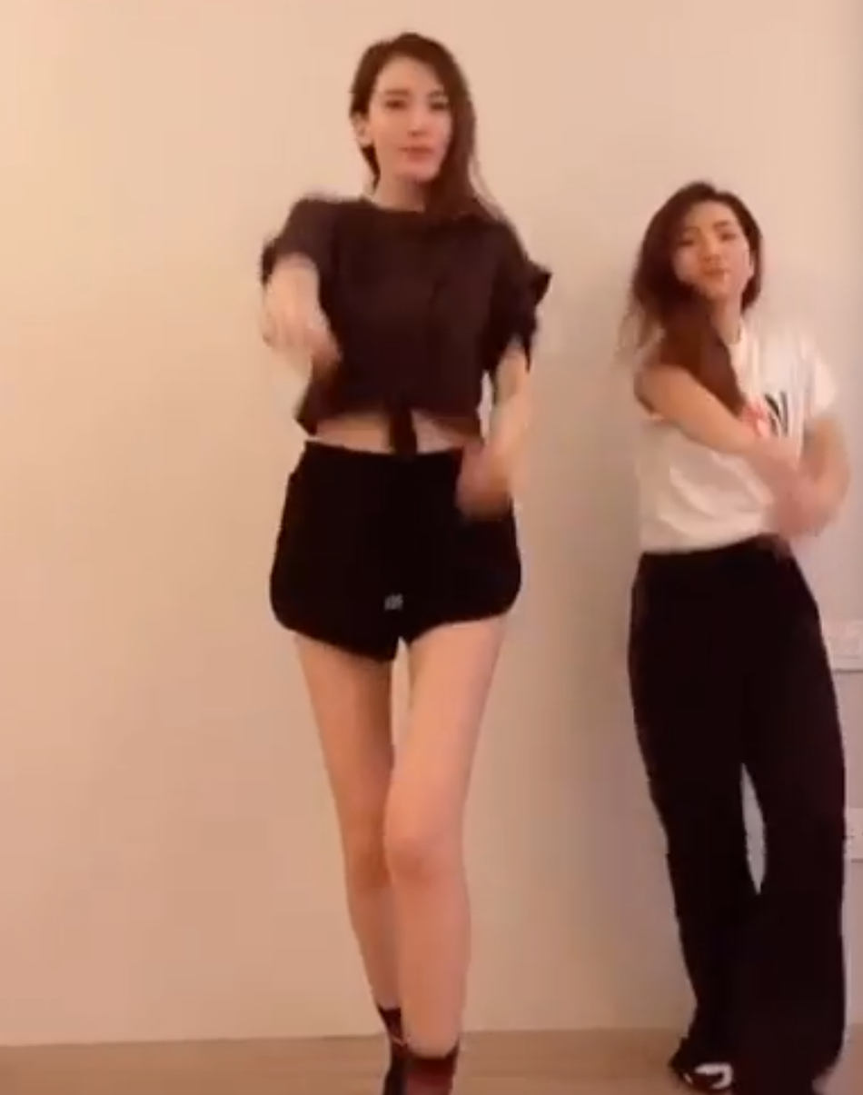 林志颖娇妻晒热舞视频 细腰长腿配招牌甜笑活力十足
