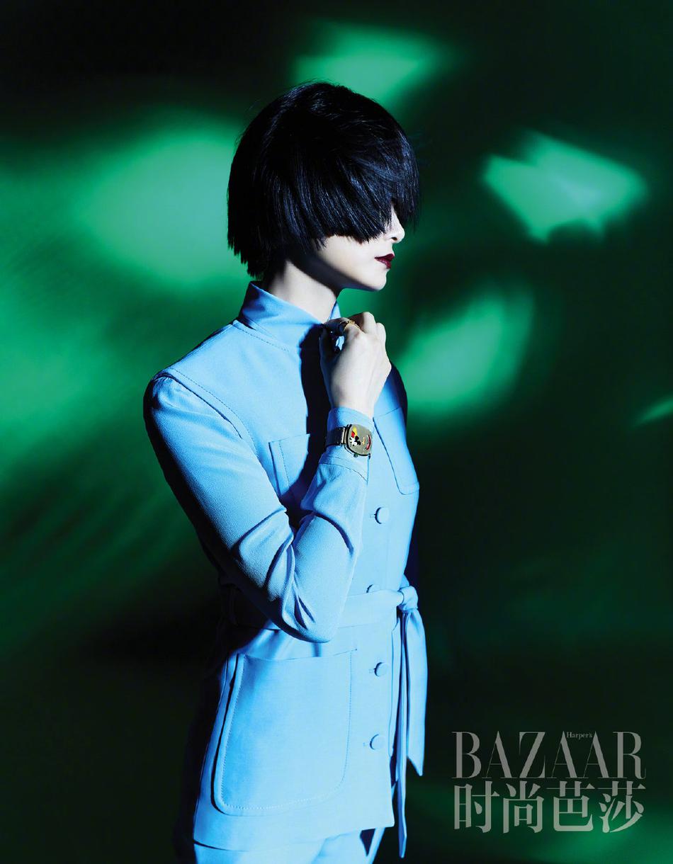 李宇春最新杂志大片曝光 齐刘海短发又A又飒个性十足