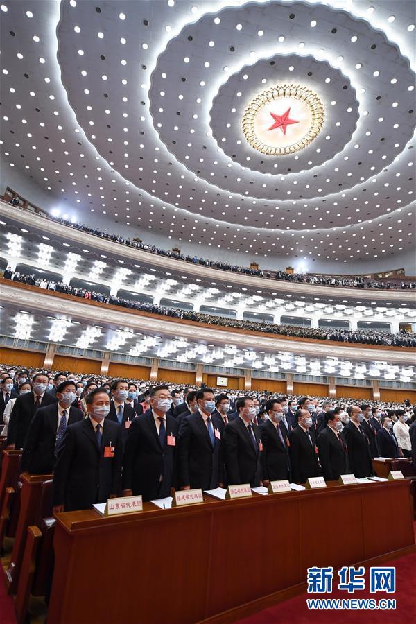 5月22日,第十三届全国人民代表大会第三次会议在北京人民大会堂开幕.