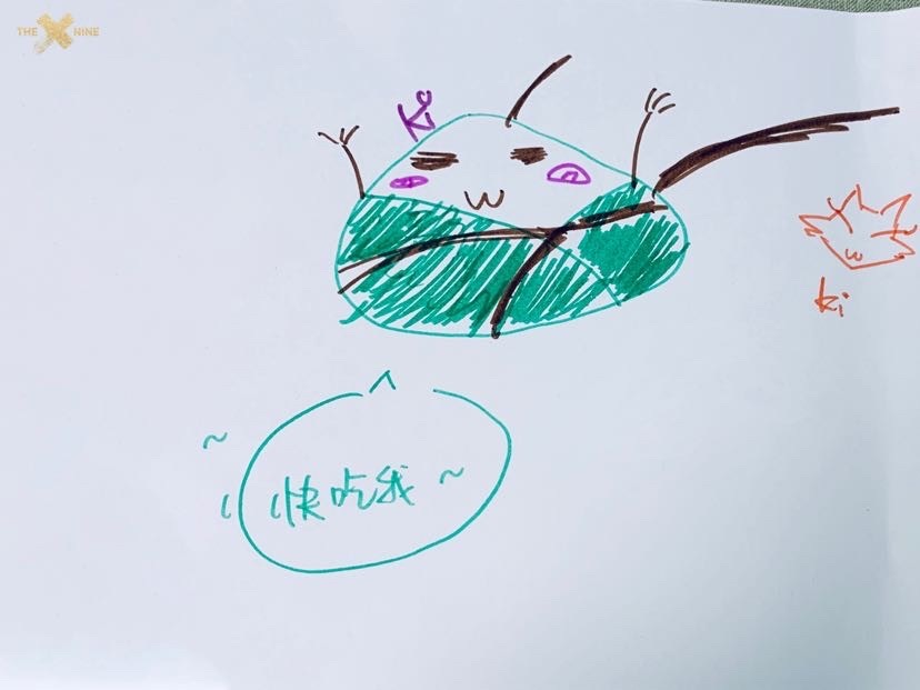 THE9成员手绘粽子庆祝端午节 或抽象或可爱画风各异