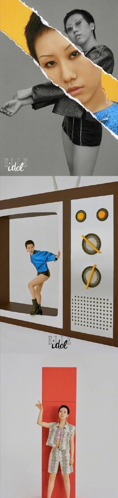 上官喜爱穿牛仔长袖搭黑裤走休闲风 粉丝送西兰花画面滑稽