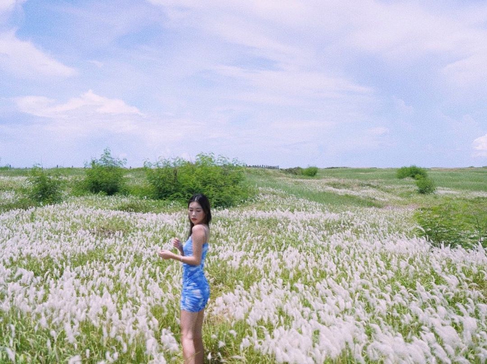 高以翔女友摘定情戒指 草丛中拍写真浪漫唯美