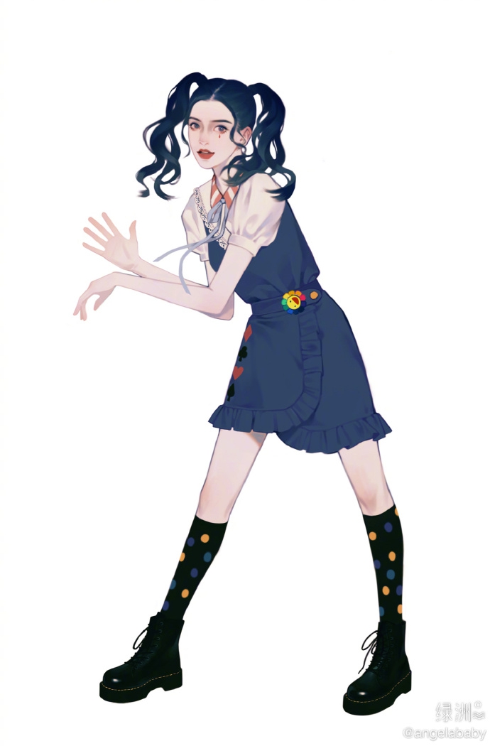 十八岁少女！angelababy梳双马尾娇俏可爱