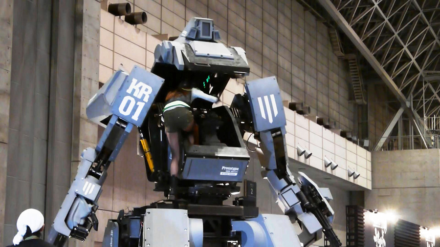 人类首个四足载人战斗机甲机器人诞生日本