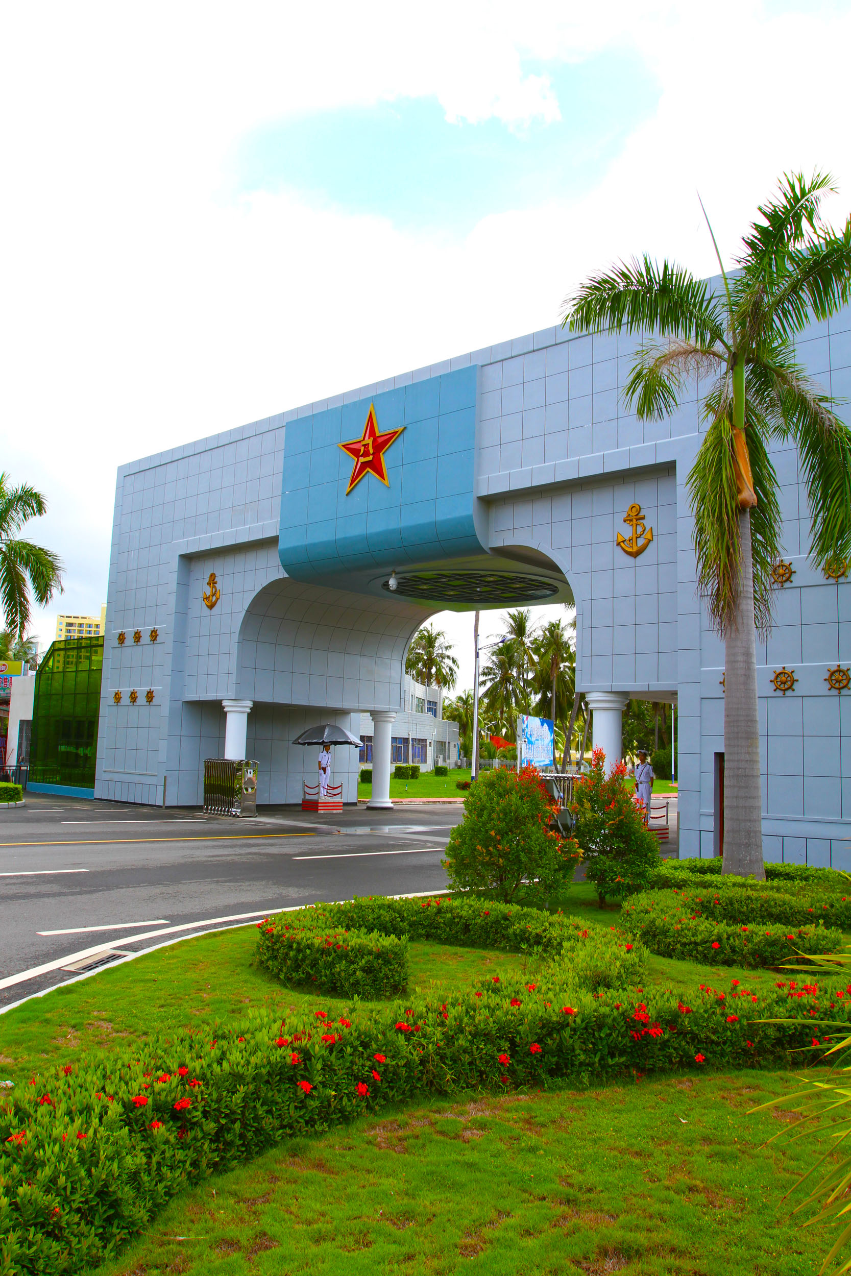 我军风景秀美港口原是臭水坑