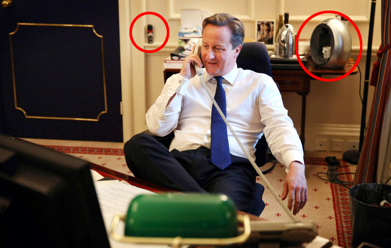 卡梅伦办公室陈设曝光媒体猜测首相办公习惯