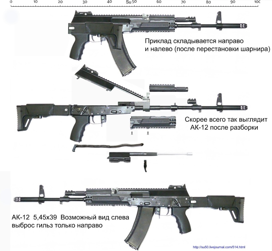 俄制ak-12自动步枪外形时髦