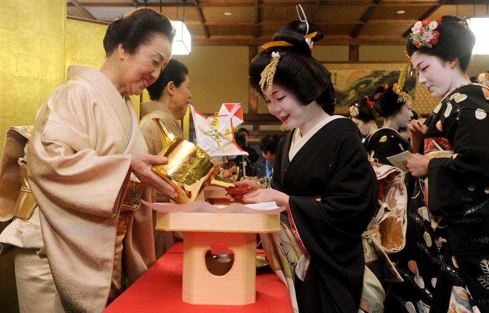 日本艺舞妓新年开业式