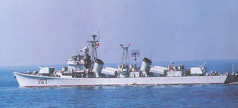 资料图:107银川号导弹驱逐舰