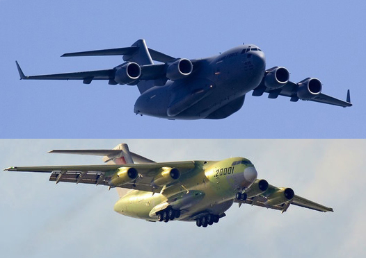 运20与c17各角度视图完全对比