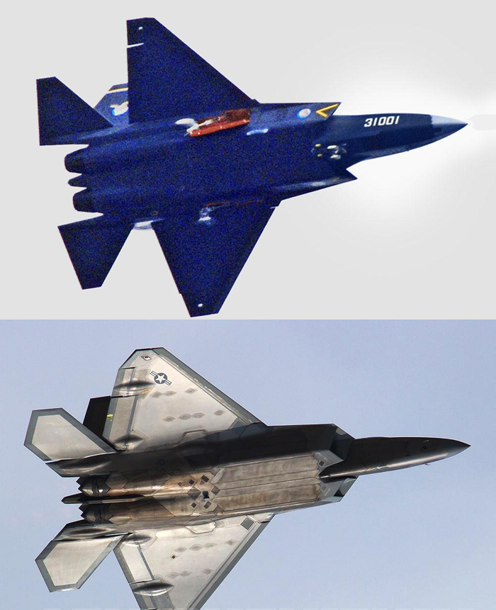 "鹘鹰"战斗机和美国f-22战斗机对比图. 41/42 隐藏描述