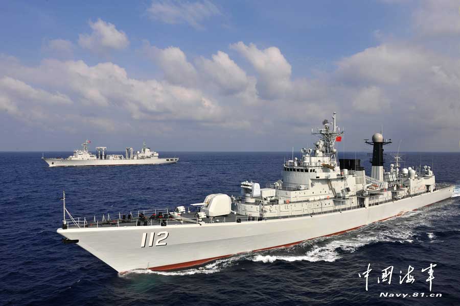 第十三十四批护航编队联合演习