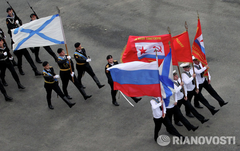 俄罗斯符拉迪沃斯托克的海军日庆祝仪式